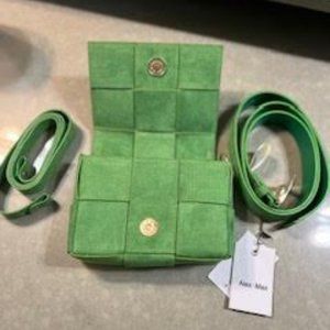 Kelly Green Suede Bag/Fanny Pack